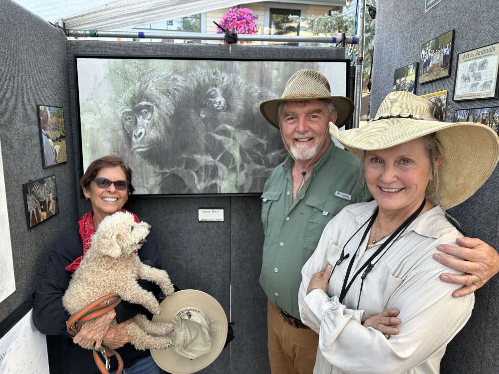 Our friends at the crested Butte art Festival, which we enjoyed with them
