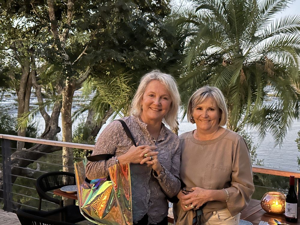 In Zimbabwe,we got to visit with our old friend Sue Goatley! She was instrumental in helping us set up Arts for animals