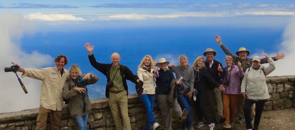 Luckily the clouds broke long enough to see the Indian Ocean from the top of table Mountain.