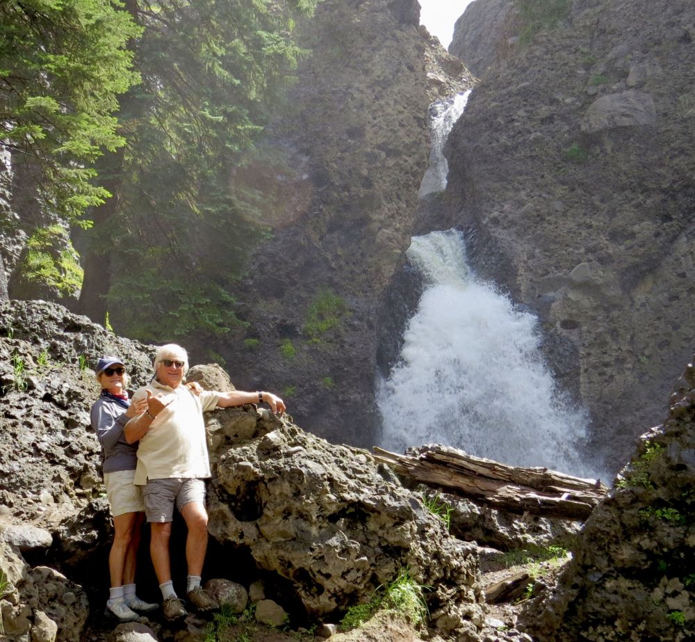   A Beautiful hike Crystal took us on- to a waterfall nearby- did I mention we love to hike