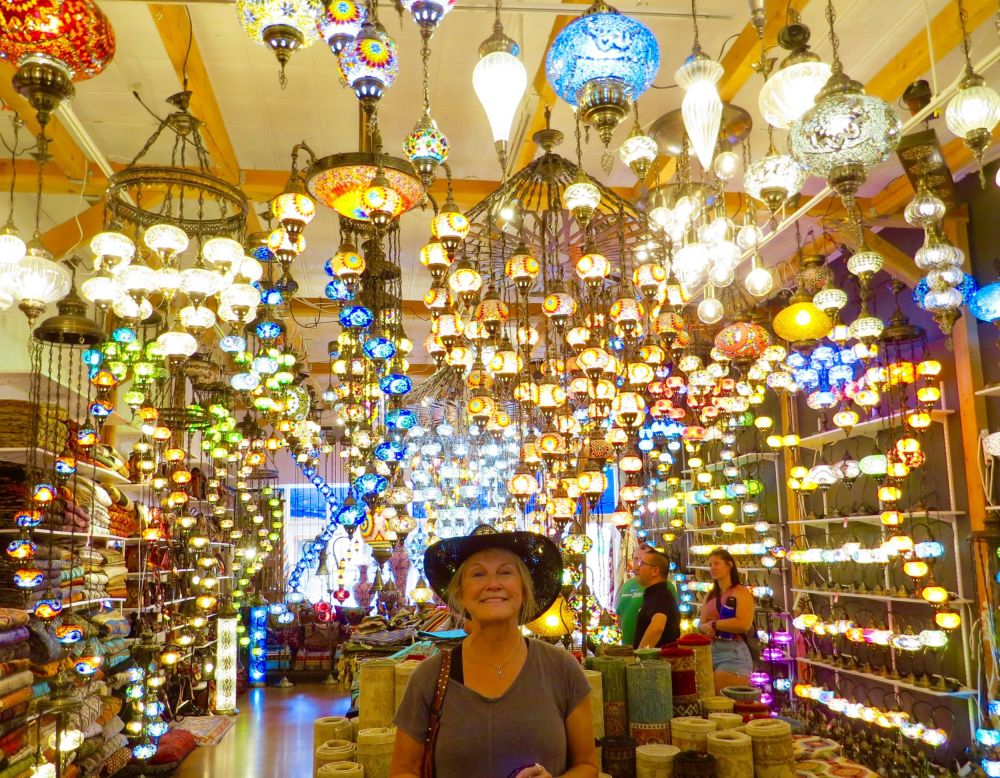  How beautiful was the lighting in this shop in Santa Fe?