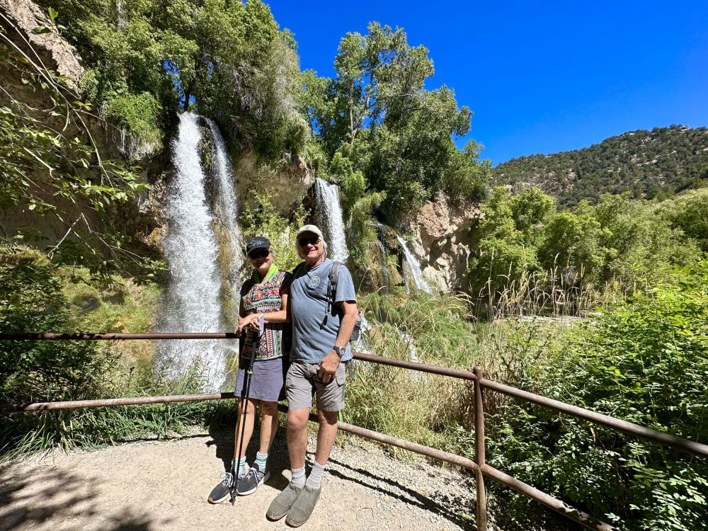 On the way through Colorado we stop at beautiful Rifle Falls near Grand Junction