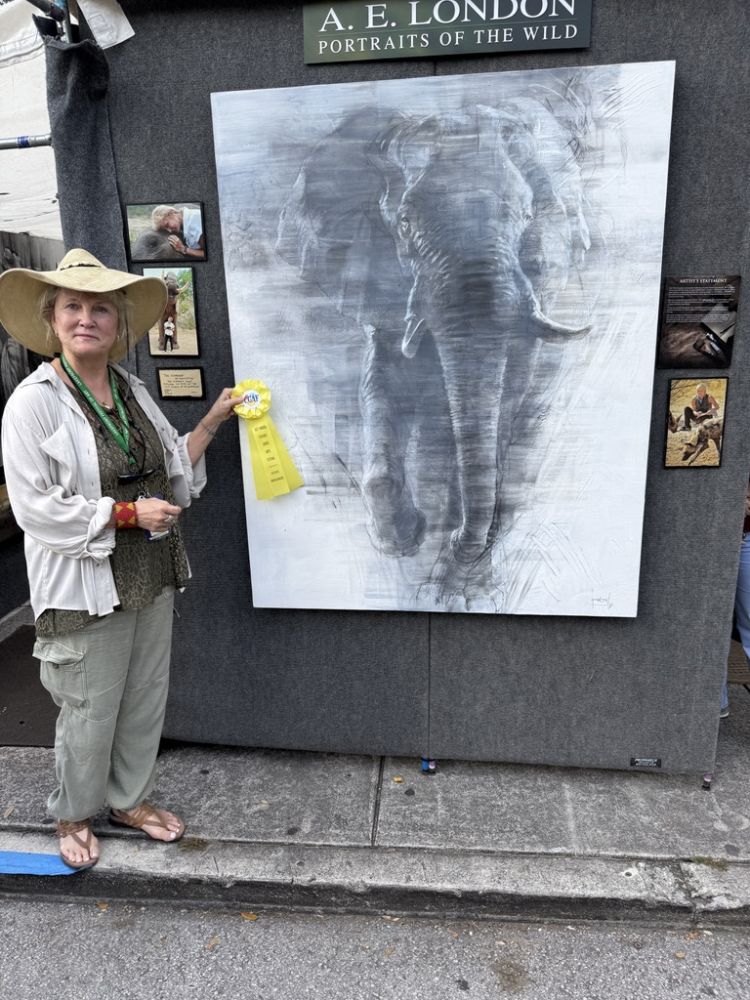 I was very honored to win third place out of over 300 artists