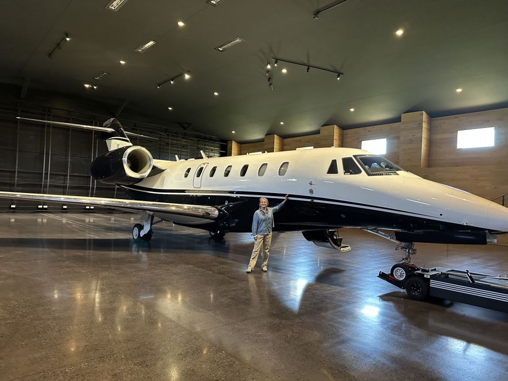 Hanging out in Sam Sung's hanger