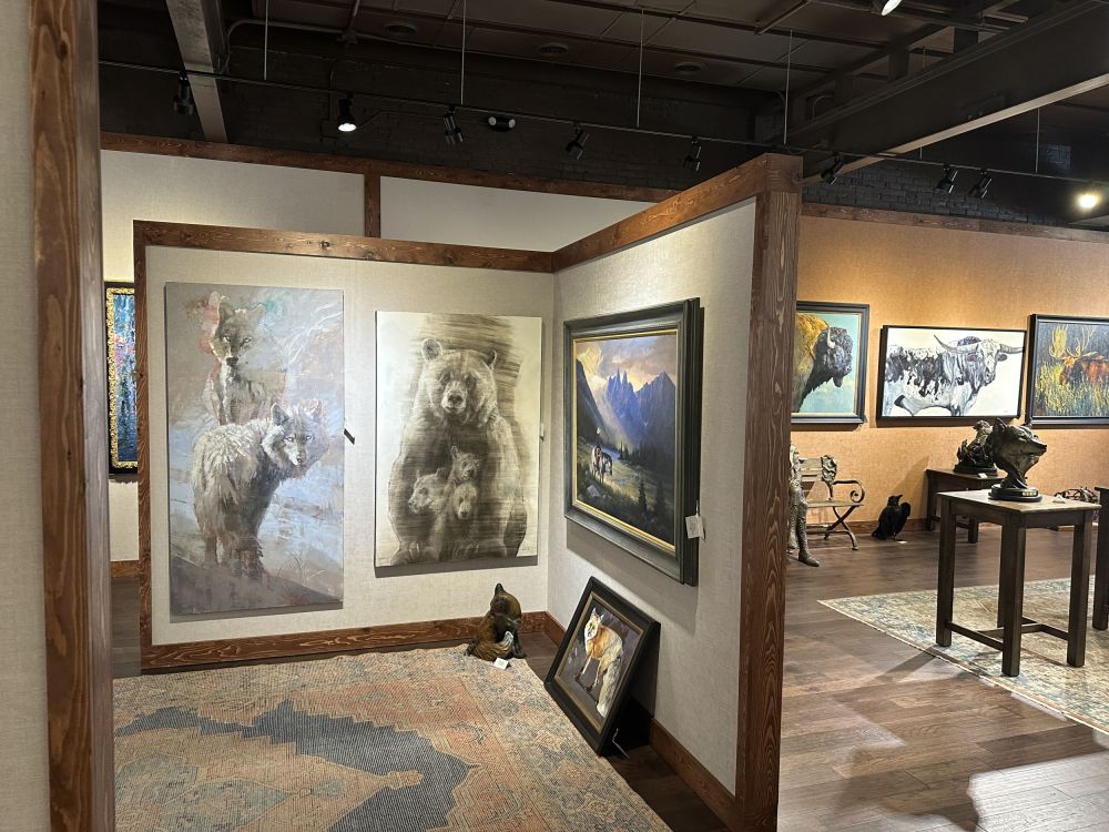 I got to spend a lot of time with the staff and my work was already hung when I got there.