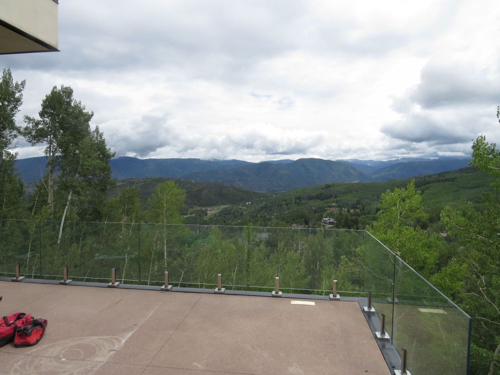  In Colorado,we delivered a huge 6 x 8' custom art piece  for a beautiful new home at the top of Snowmass Mountain