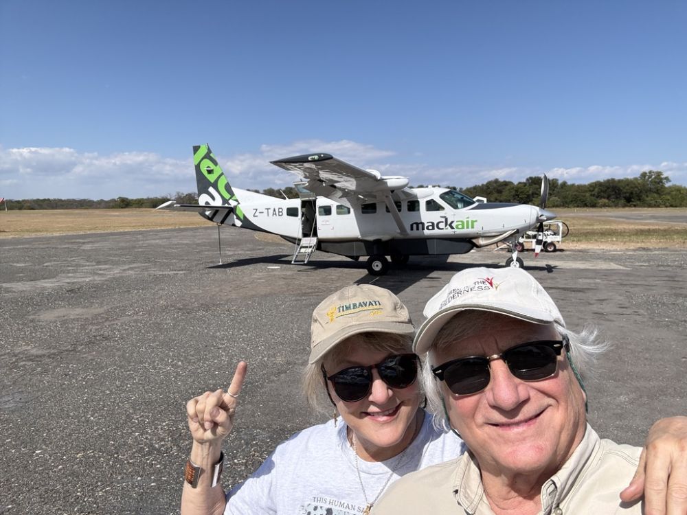 We can't thank our friends at Wilderness Air/Destinations enough for helping us fly up to  Mana Pools national Park