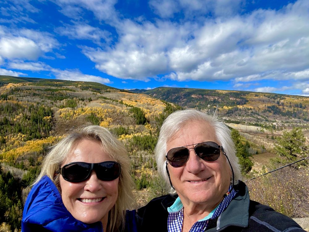 We must've taken 20 selfies in front of the golden aspens