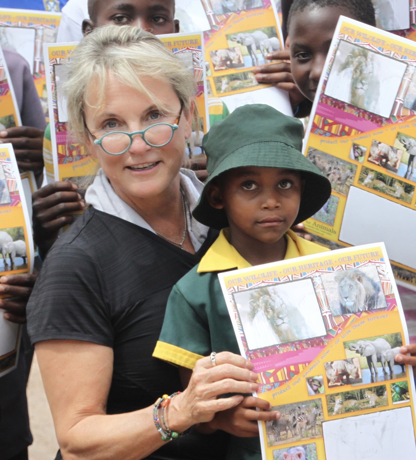 These children draw their favorite animals on their own poster and bring it home to spread the message of wildlife conservation to their friends and family.