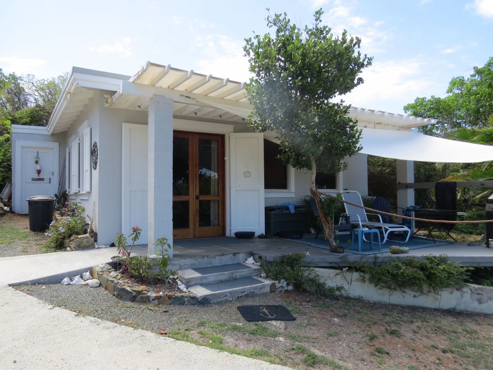 Jim found a wonderful little cabana on a deserted beach on St. Thomas for our first week