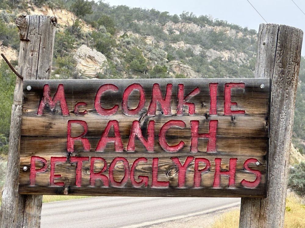 On our way north we stopped at Conkie Ranch , near Vernal Utah to see the famous petroglyphs there