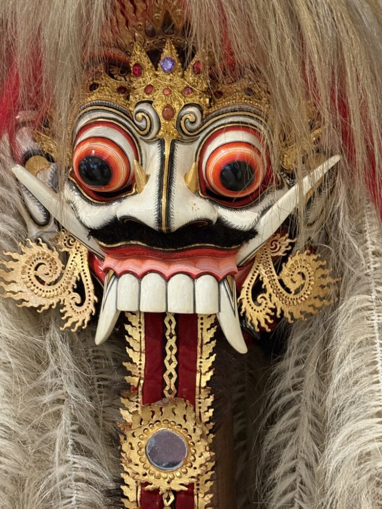 Of course, the most famous mask in Bali is the Barong mask.