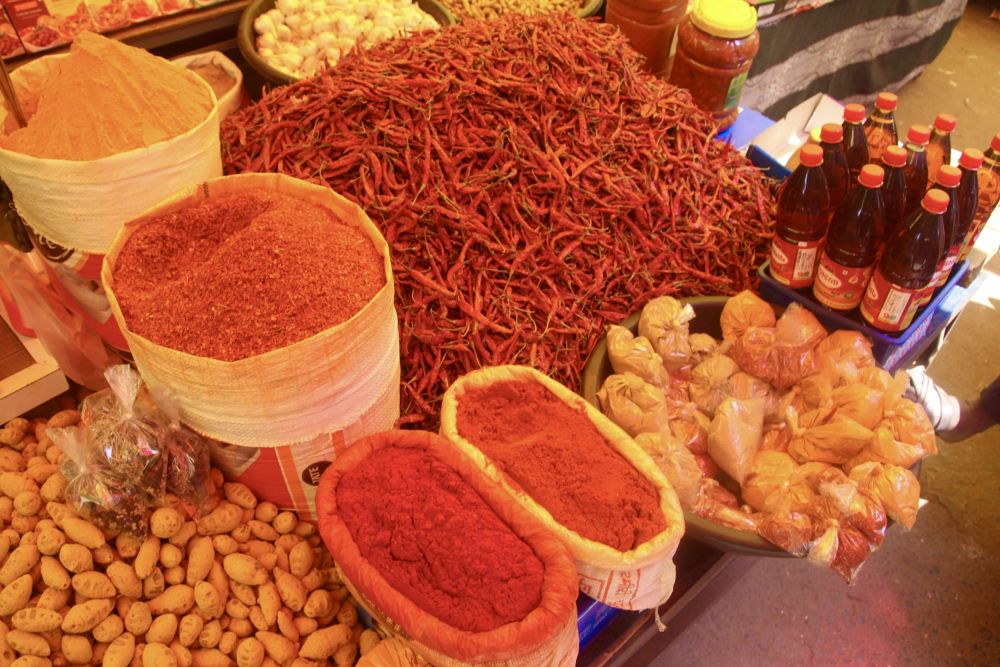  The colors and aromas of the Indian bazaar were amazing!