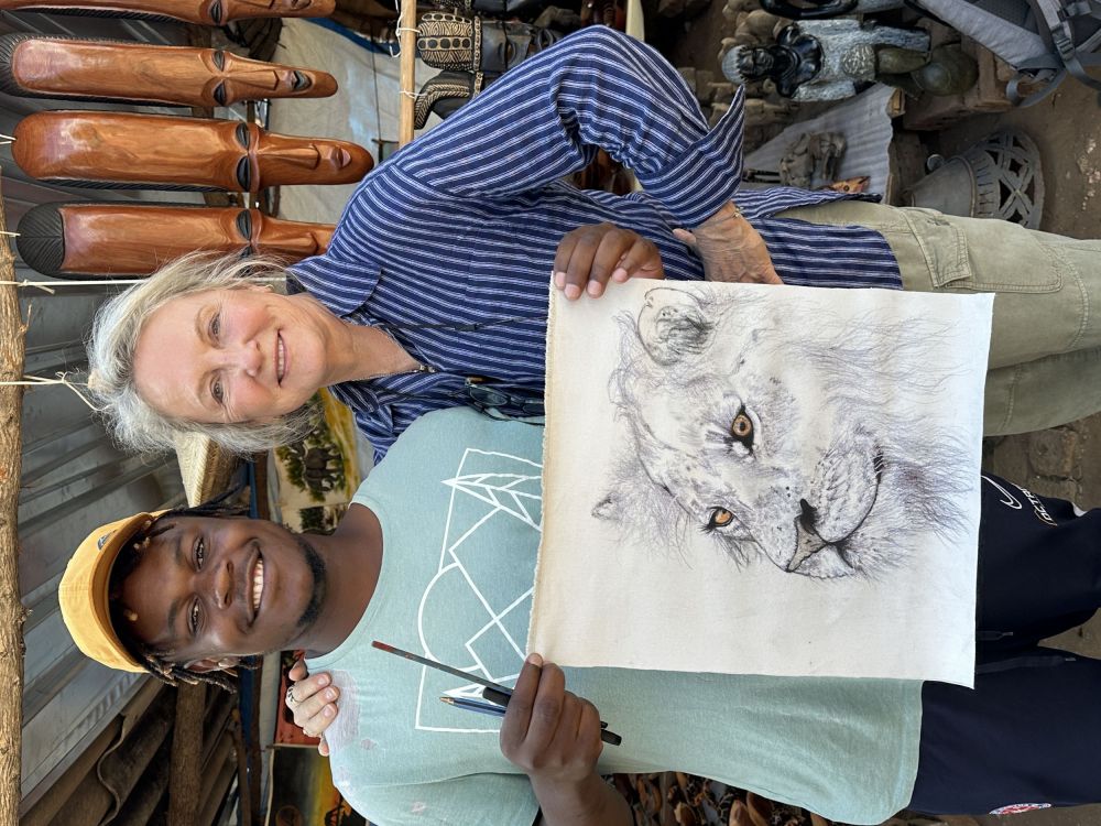 This is Descent a young man we have been working with since he was 14, and a natural artist.