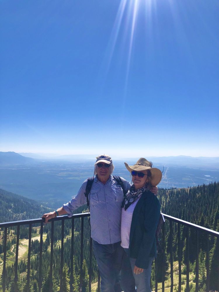 we took the tram up to the top of whitefish Mountain for a beautiful view of glacier Park