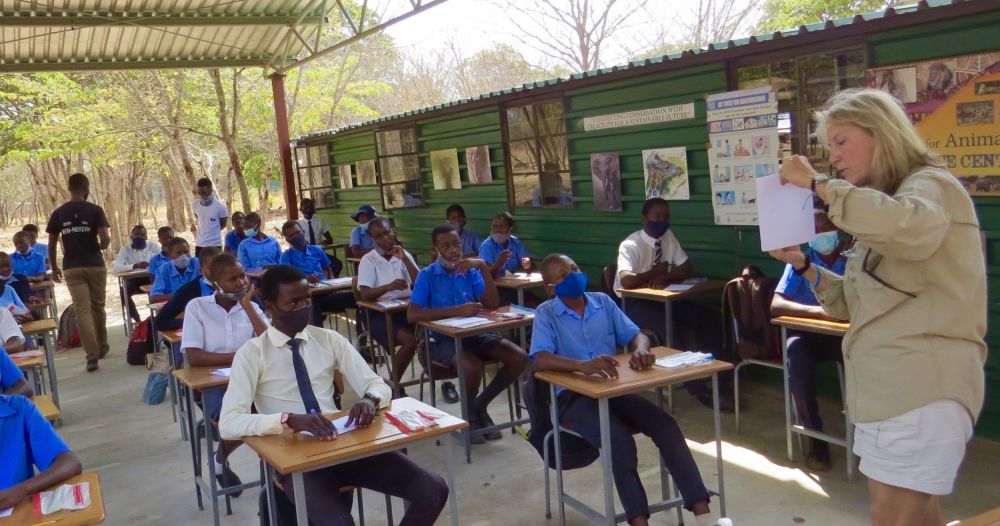 In Victoria Falls we got to visit the arts for animal wildlife center and watch  us teach in person