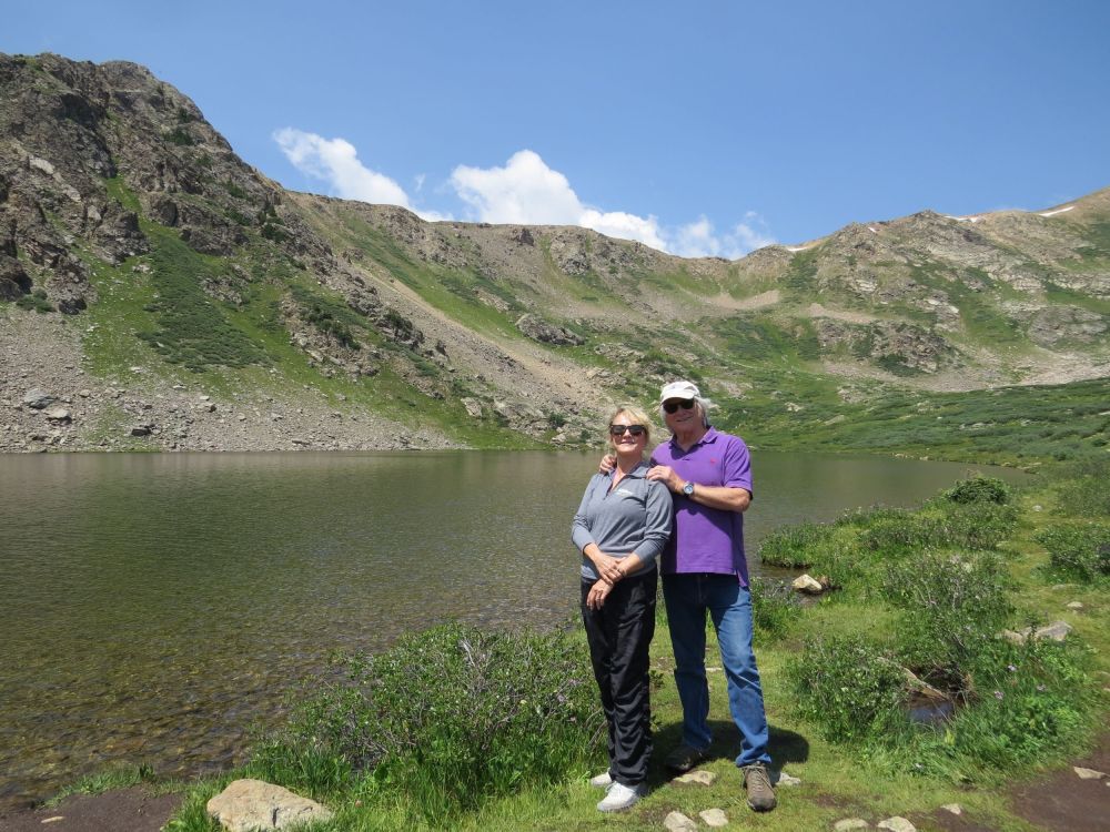 This is a beautiful mountain lake that Jim and I hiked up to one day- absolutely gorgeous and pristine!