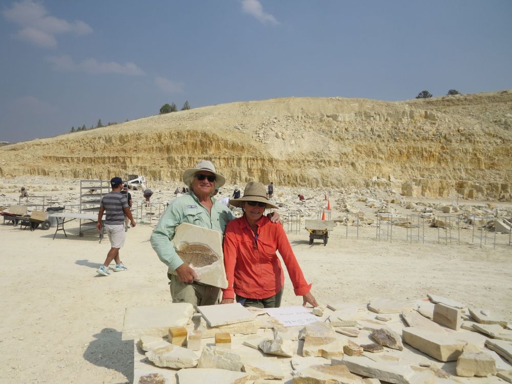  Jim found a place where you could hunt for your own fossils and 50 million -year-old fossil beds