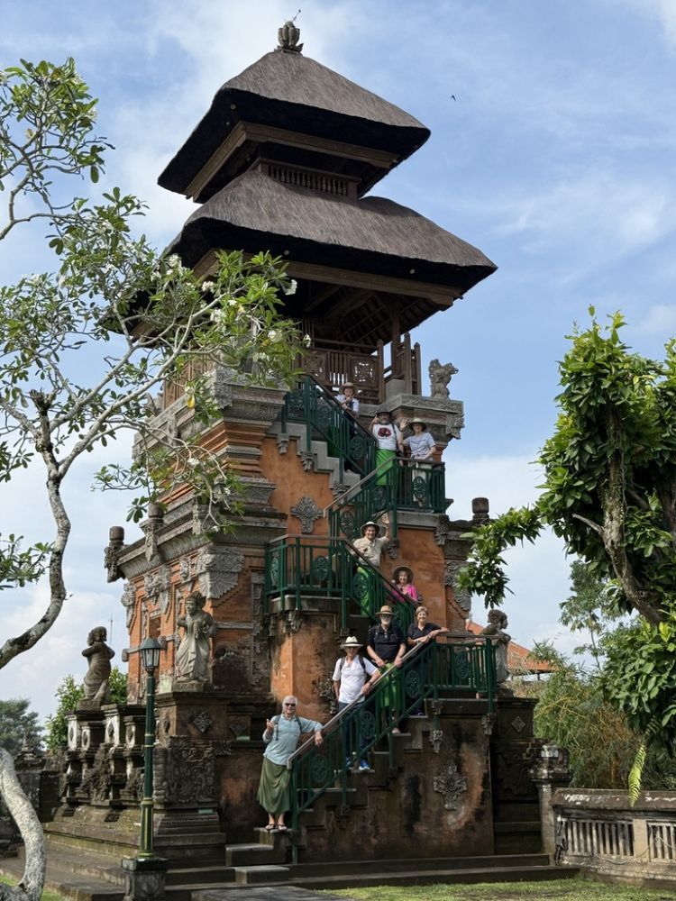 Of course everyone had to climb to the top of this building at the palace