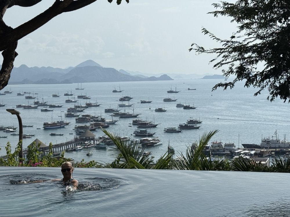 We flew from Bali to Labuan a small island about 300 miles south on our journey to Komodo