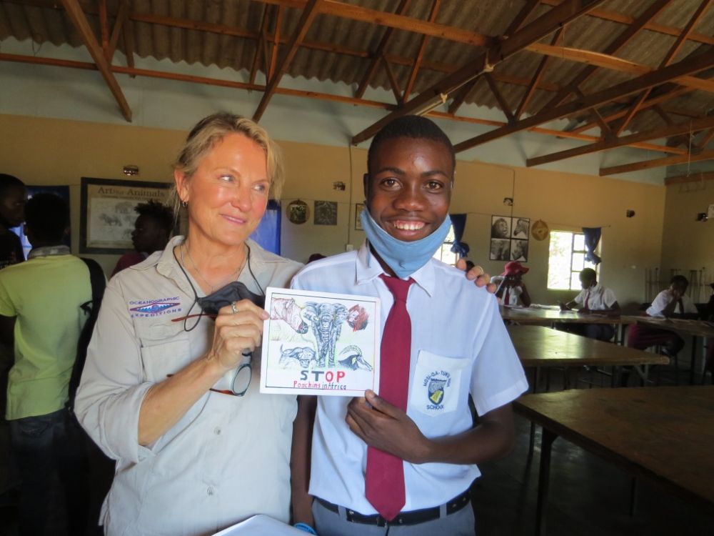 This is Thembalani when we first met him at 16 years old