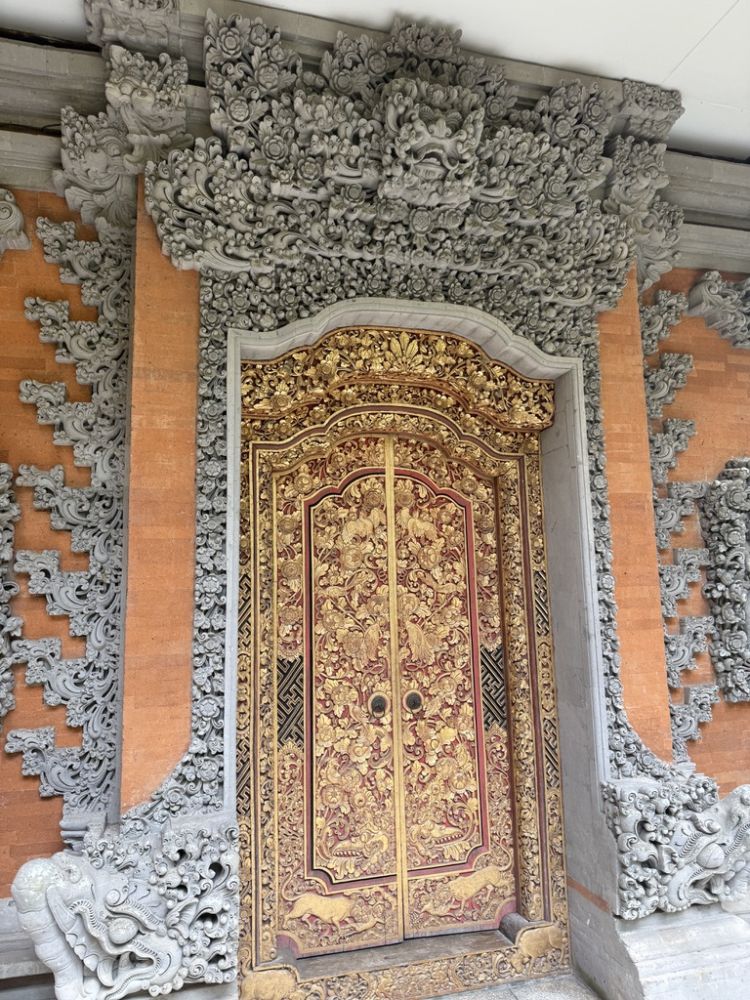 This was the door of a bathroom in one of the temple complexes