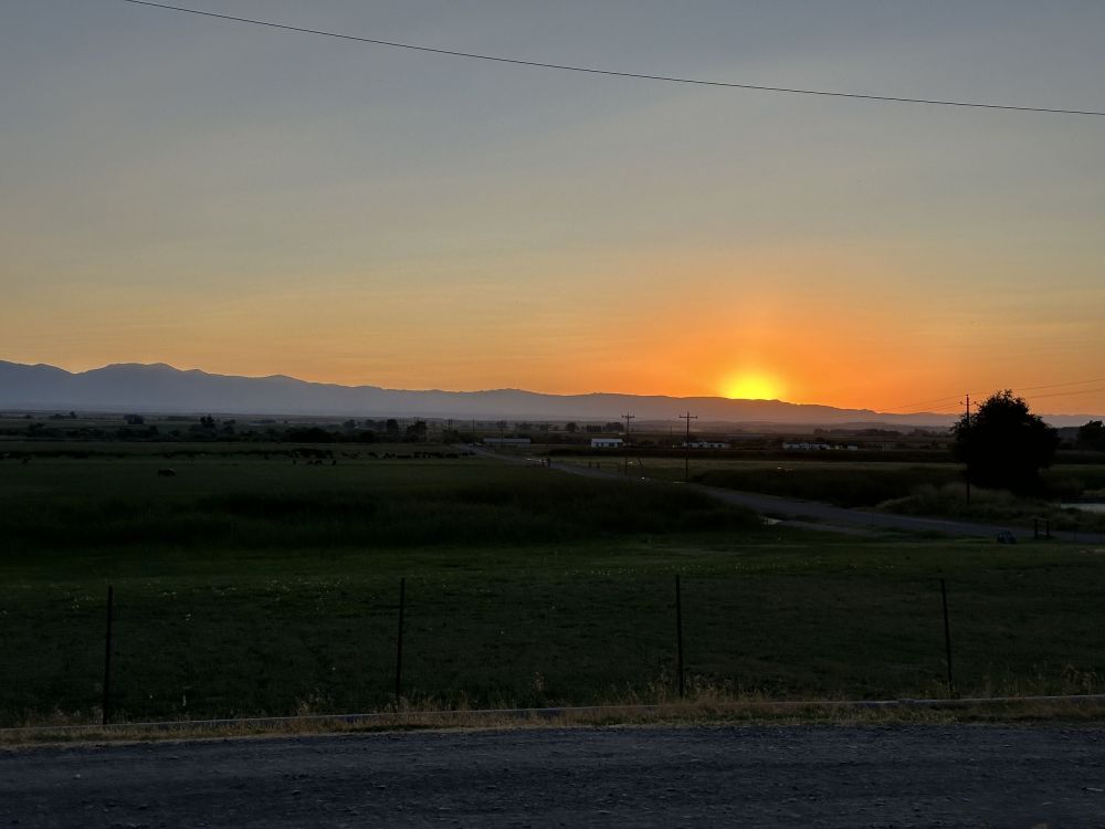 oh we love sunsets over the water, there's nothing wrong with a beautiful sunset over the mountains