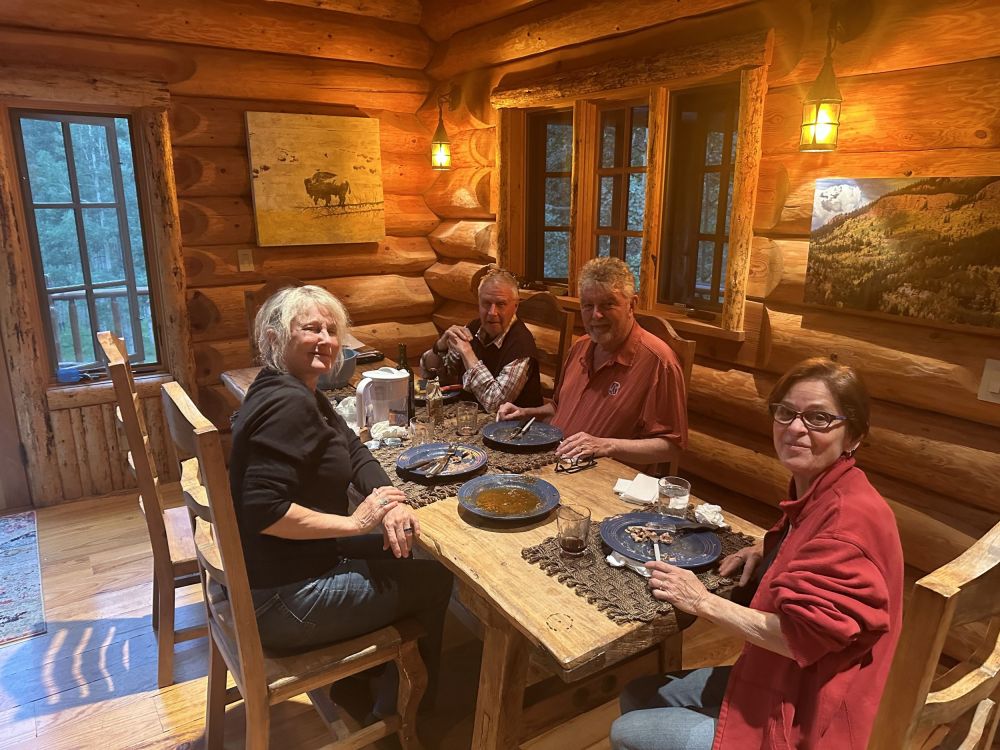 we had a wonderful dinner with Ted and Teresa and an old friend of theirs.