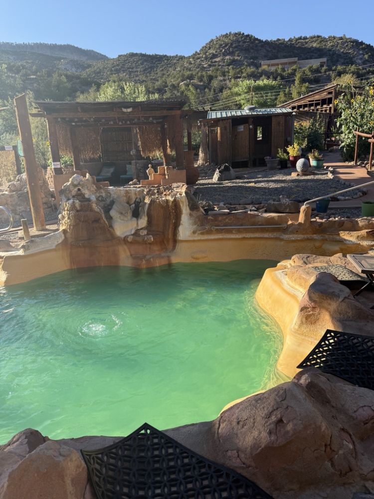 Actual ancient hot water to soak in!