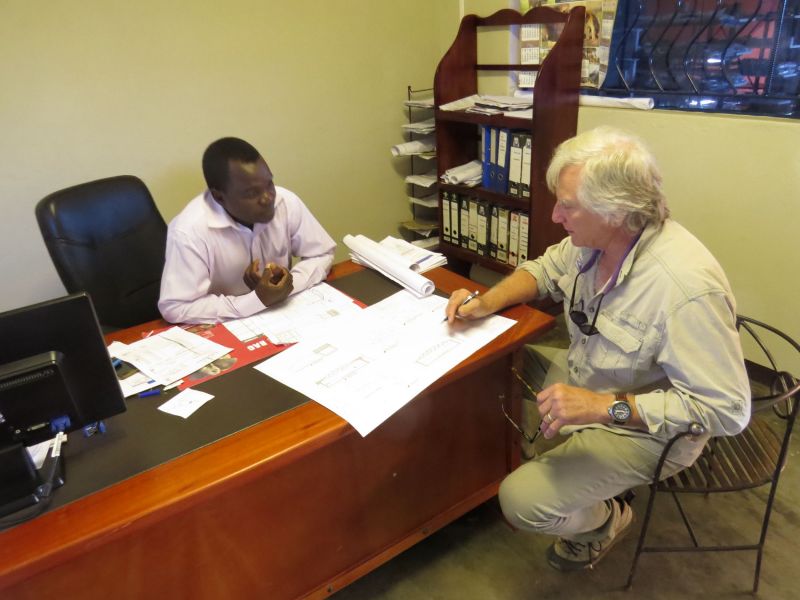 While we were in Victoria Falls, we began working with the steel company on phase 2 of the conservation Center.