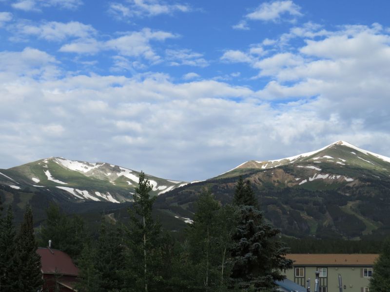 In Breckenridge Colorado we stayed with our friend Edith Trail and had a lovely time overlooking the mountains