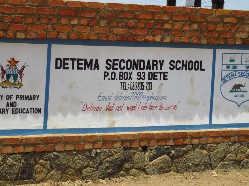 Our second location was DETEMA school on the northern edge of Hwange Park