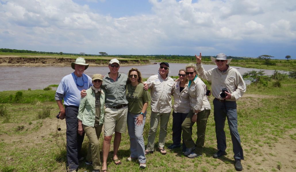 A last look at the Mara River crossing with Paul Tickner, our friend and guide 