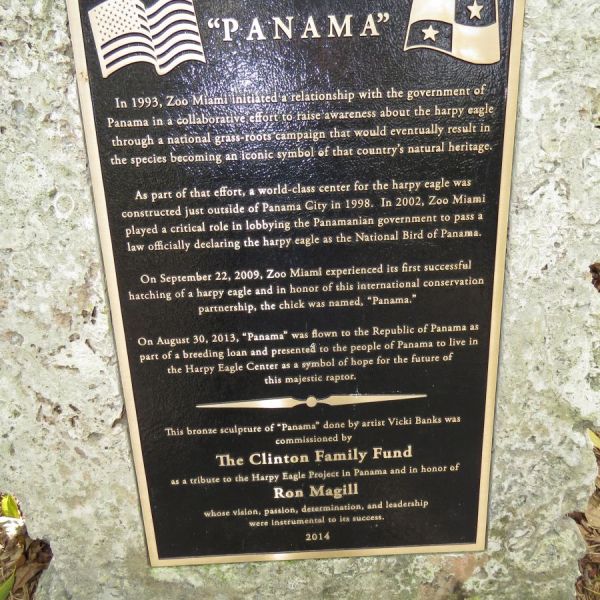 The exhibit was presented to the zoo by the people of Panama