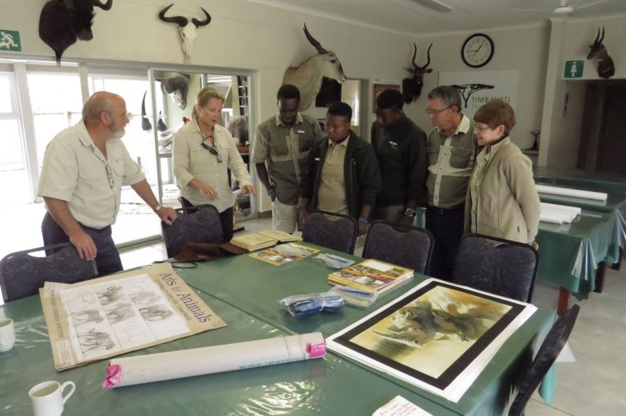  At Timbavati, We're working with the teachers and staff at Timbavati to develop an art component to their conservation education programs