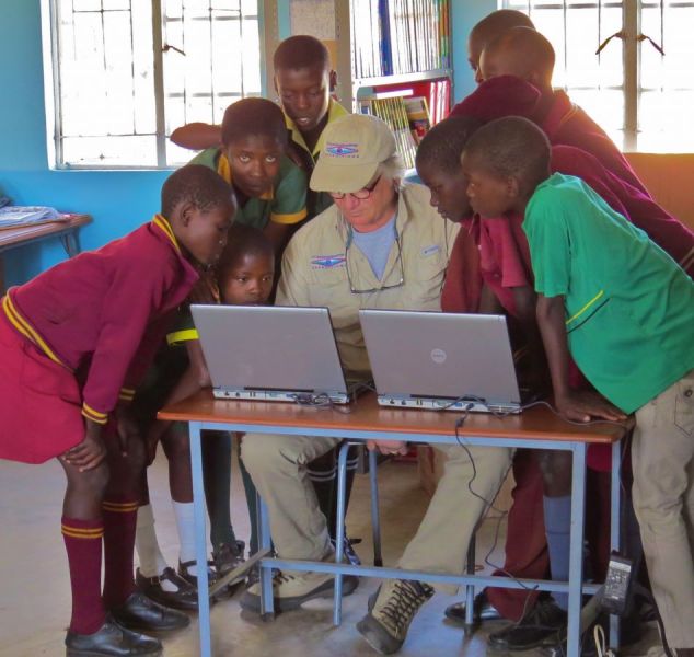 We just received five laptops form Cisco Systems to refurbish for children in Africa!