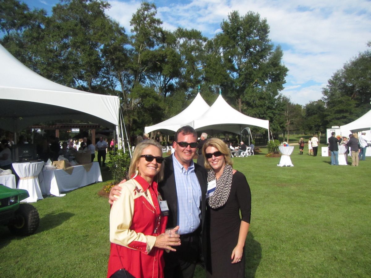 New Heights Director Kristen OKeefe and her Husband at the annual Garden party.