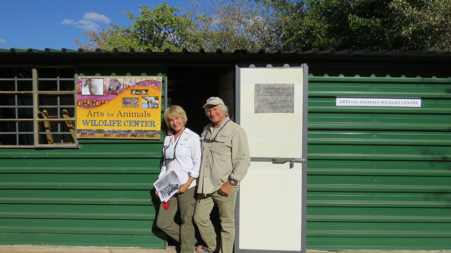 The high point of our summer was opening our new wildlife center in Victoria Falls