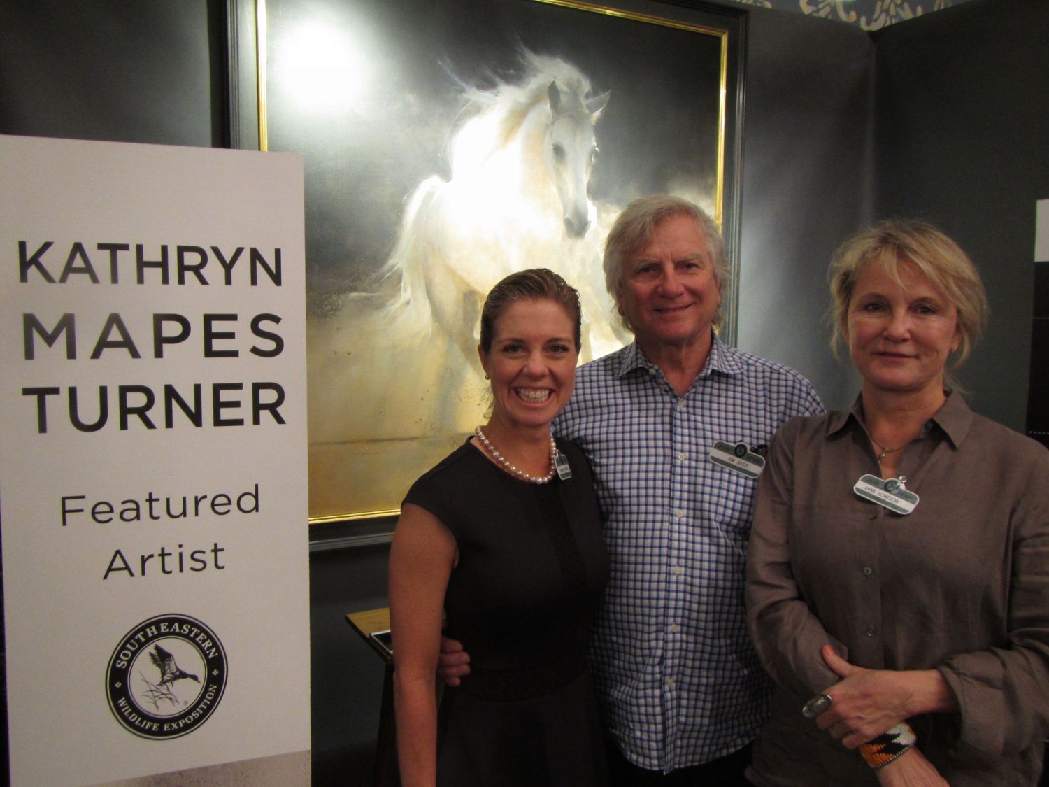 Kathryn Turner with her featured piece 