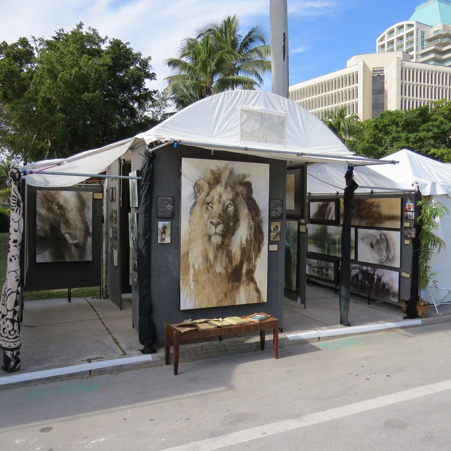  Coconut Grove show-we sold our art to folks from all over the planet!